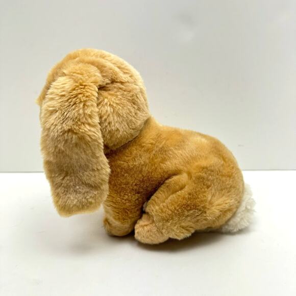 Miyoni by Aurora Tan White Lop Eared Rabbit Bunny 9" Plush Stuffy Stuffie - Picture 4 of 9